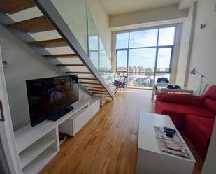 Living room of Duplex to rent in  Valencia Capital  with Air Conditioner