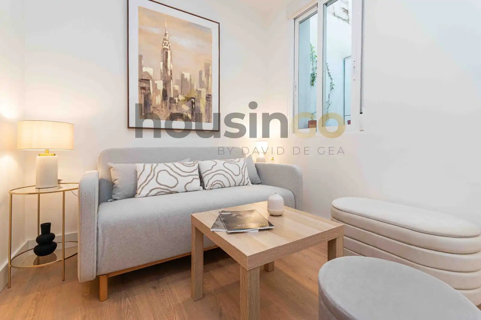 Living room of Flat for sale in Madrid  with Heating, Parquet flooring and Terrace