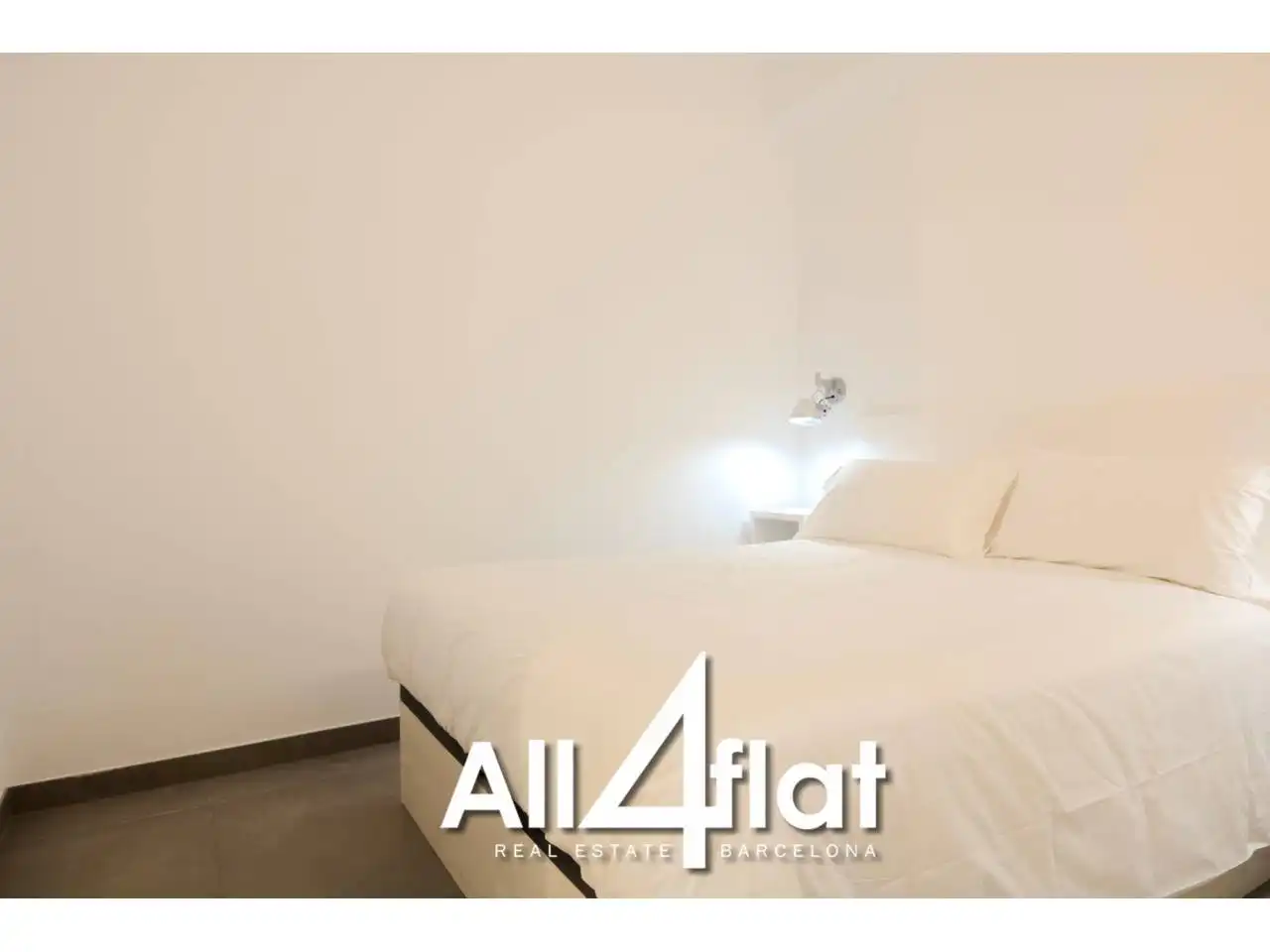 Schlafzimmer von Wohnung zur Miete in Barcelona mit Klimaanlage, Heizung und Möbliert