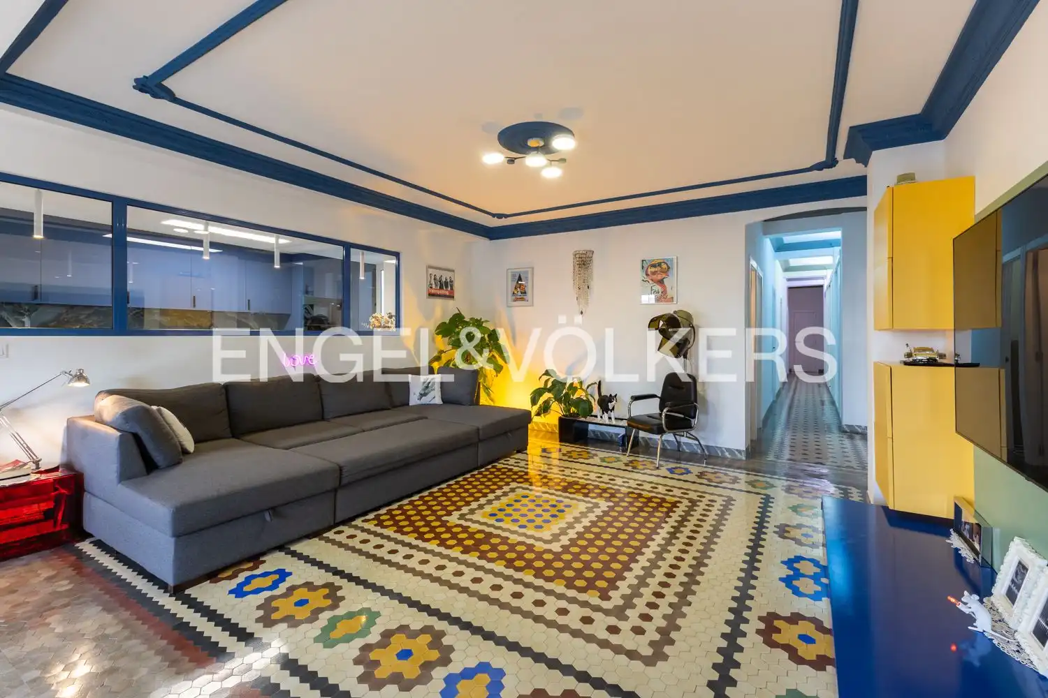 Sala de estar de Piso de alquiler en Valencia con Aire acondicionado, Calefacción y Amueblado