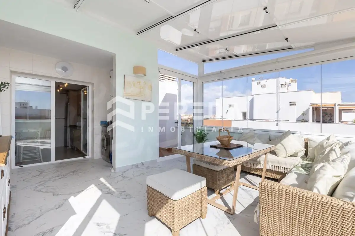 Terrasse von Dachboden zum Verkauf in Roquetas de Mar mit Privatgarten, Terrasse und Abstellraum