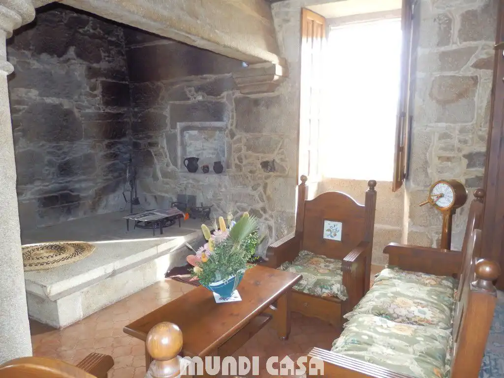 Living room of Country homes for sale in Padrón  with Heating, Terrace and Furnished