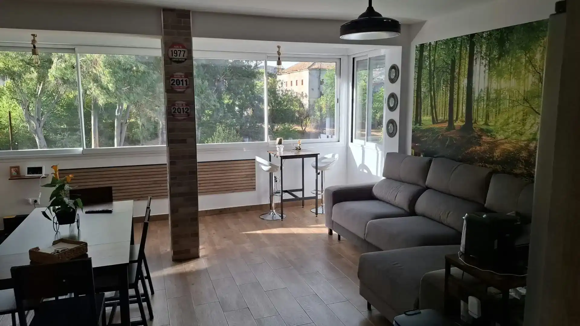 Living room of Flat for rent in Espiel  with Air Conditioner, Furnished and Balcony