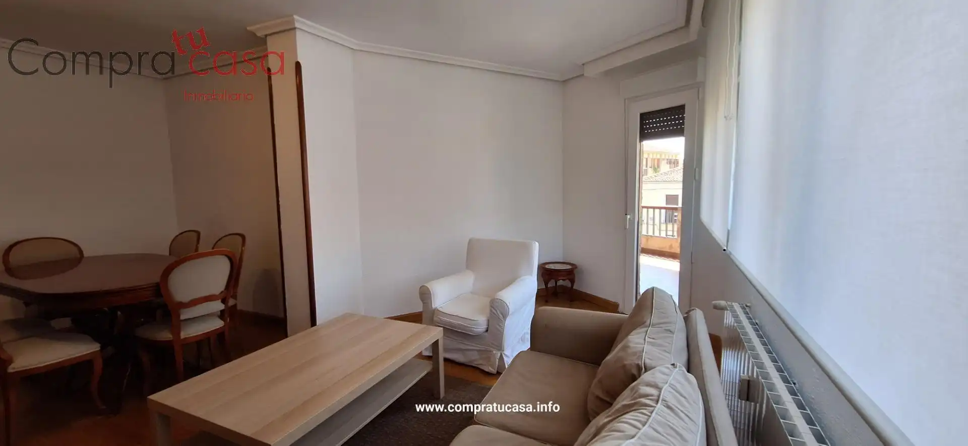 Sala de estar de Piso de alquiler en Segovia con Calefacción, Terraza y Amueblado
