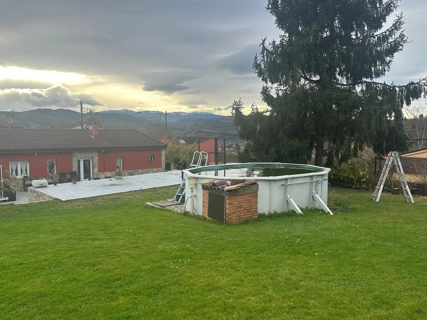 Swimming pool of Houses for sale in Langreo  with Heating, Private garden and Terrace