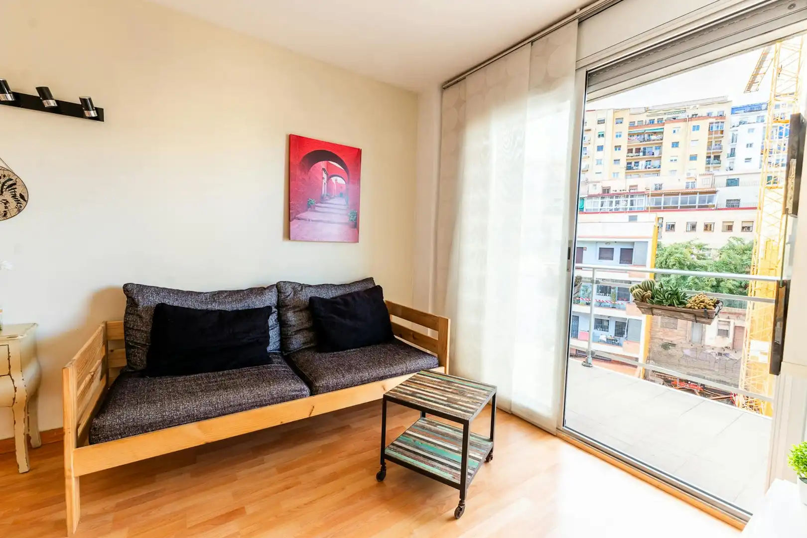 Terraza de Piso de alquiler en Barcelona con Aire acondicionado, Calefacción y Amueblado