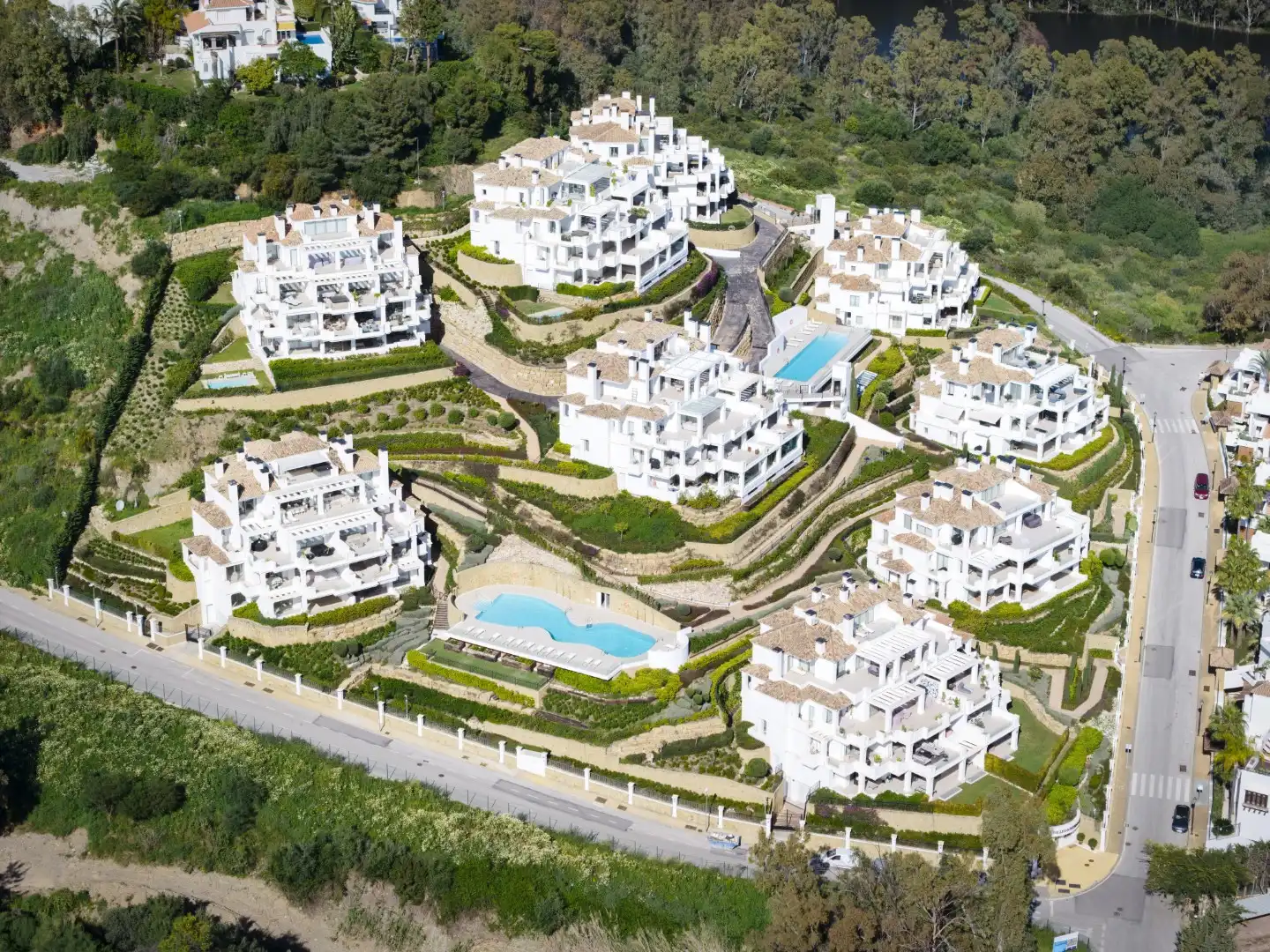 Vista exterior de Apartamento de alquiler en Marbella con Aire acondicionado, Terraza y Piscina