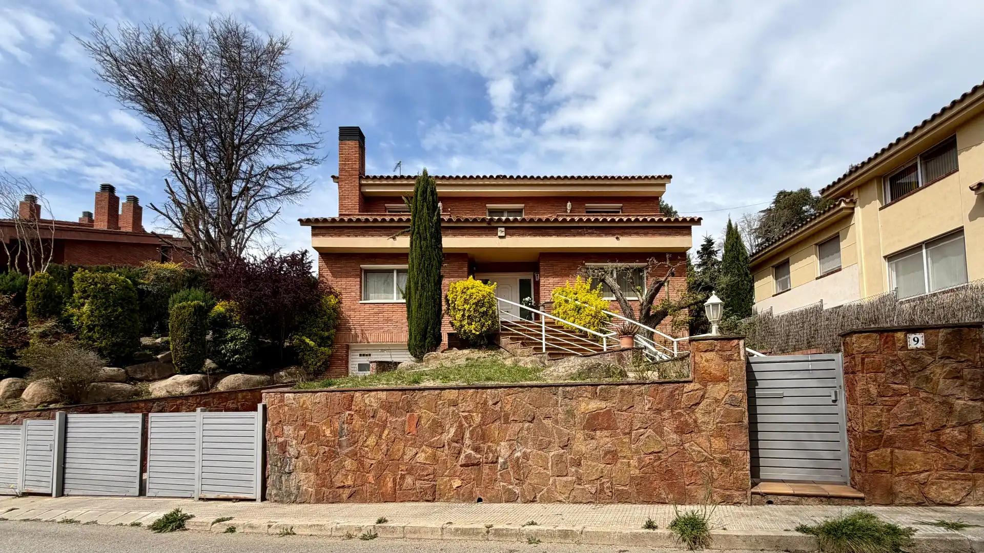 Vista exterior de Casa o chalet en venta en Vallromanes con Calefacción, Terraza y Piscina
