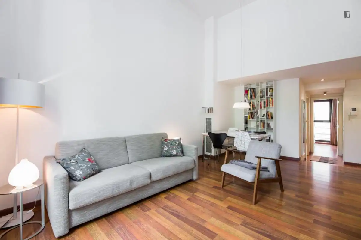 Wohnzimmer von Wohnungen zur Miete in Barcelona mit Klimaanlage, Heizung und Möbliert