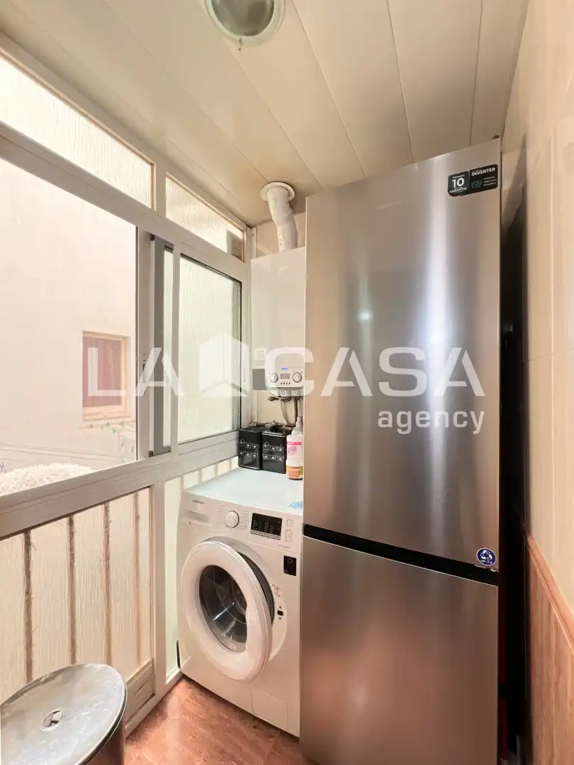 Kitchen of Flat for sale in Badalona  with Heating and Balcony