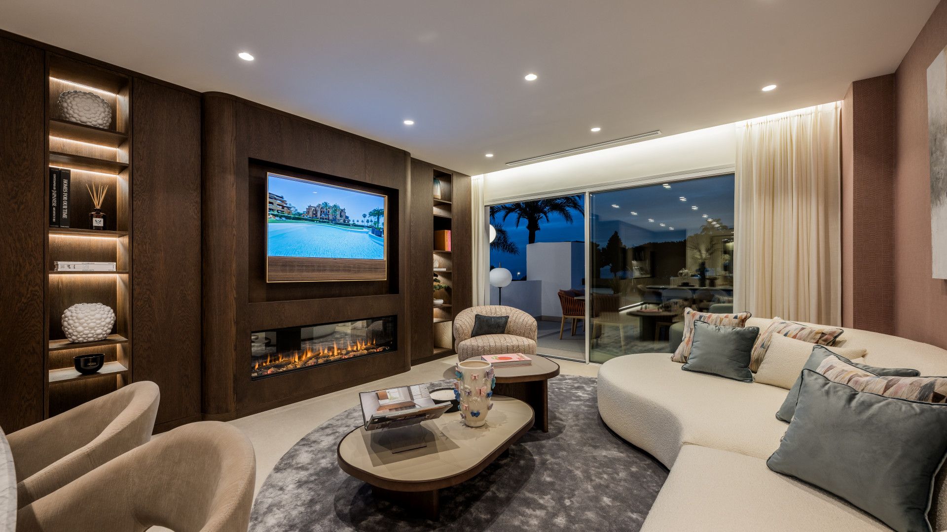 Sala d'estar de Apartament en venda en Marbella amb Aire condicionat, Terrassa i Traster