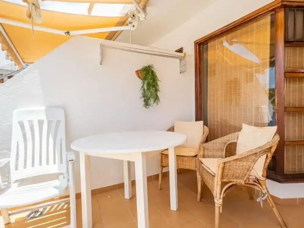 Terrassa de Apartament de lloguer en Adeje amb Aire condicionat, Piscina i Moblat