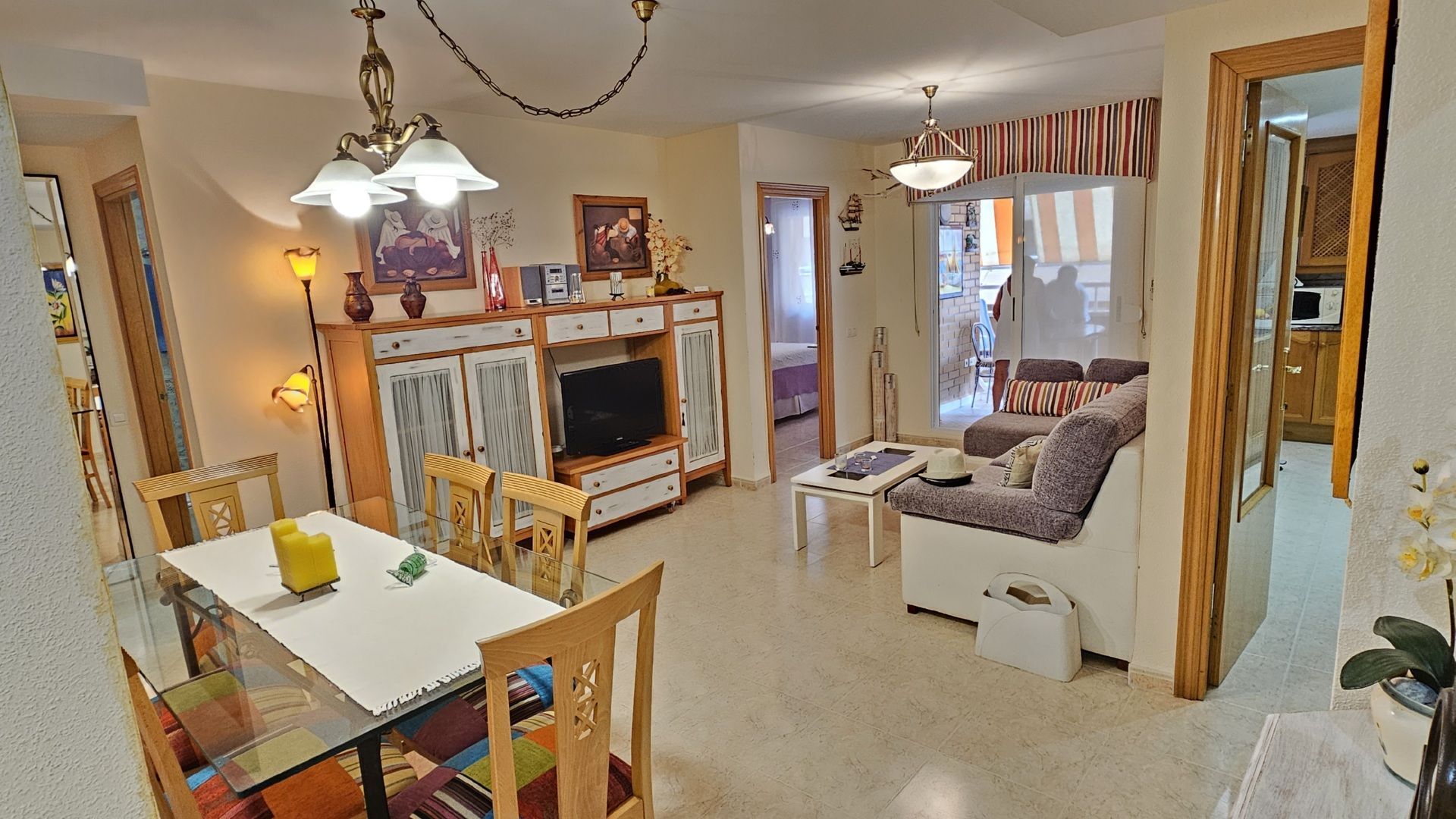 Sala d'estar de Apartament en venda en Oropesa del Mar / Orpesa amb Aire condicionat, Calefacció i Terrassa