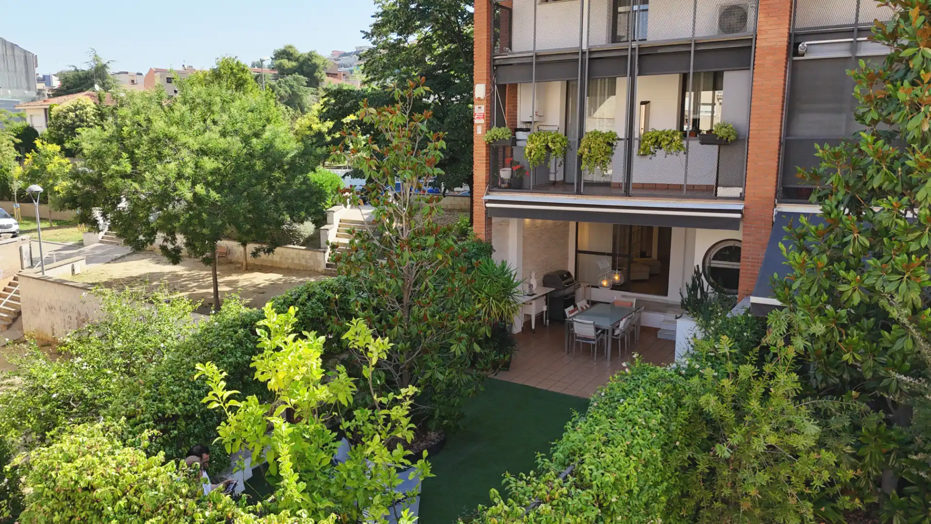 Terraza de Casa adosada en venta en Granollers con Aire acondicionado, Calefacción y Jardín privado