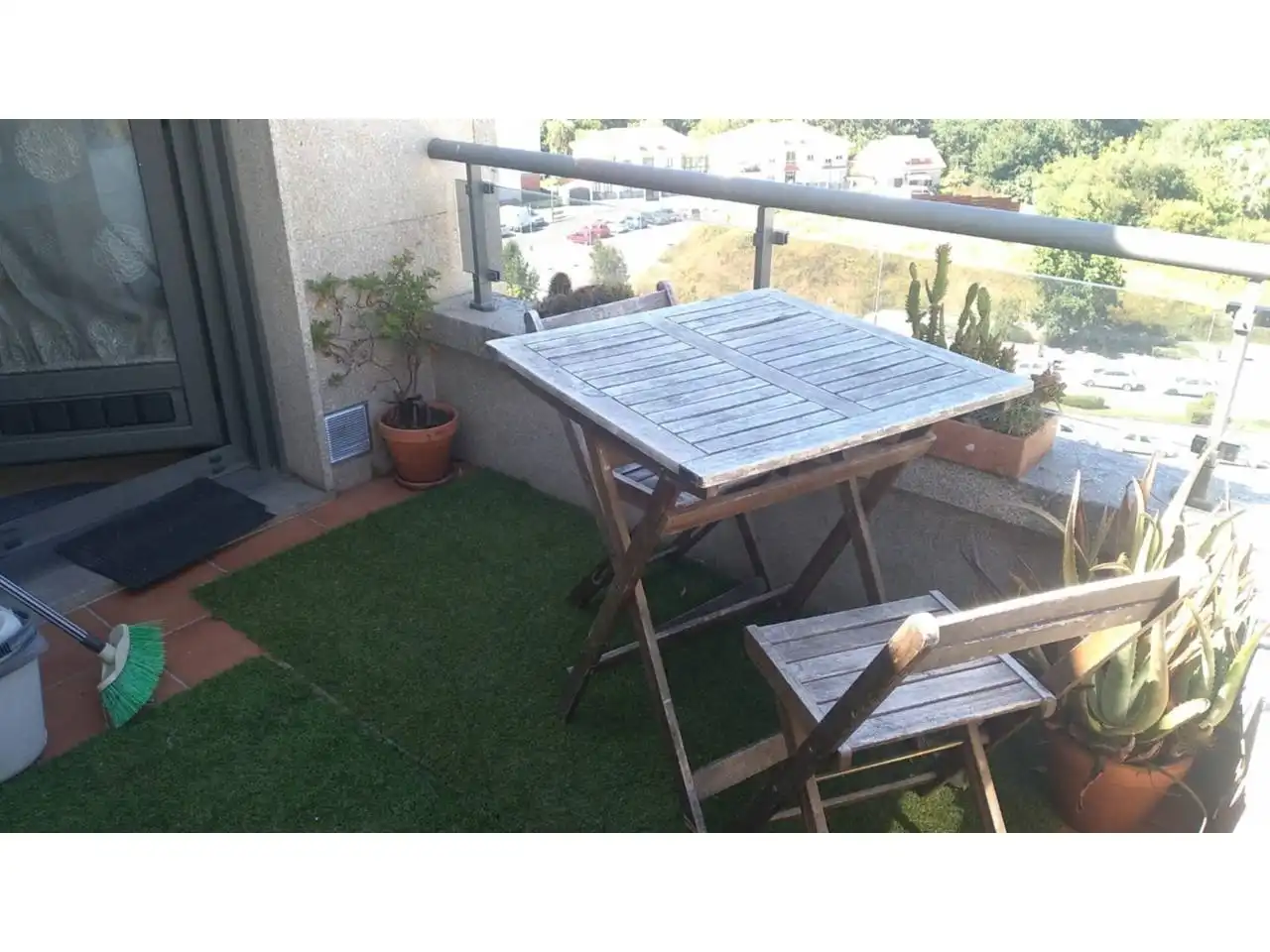 Balcony of Attic for sale in Pontevedra Capital   with Heating, Terrace and Storage room