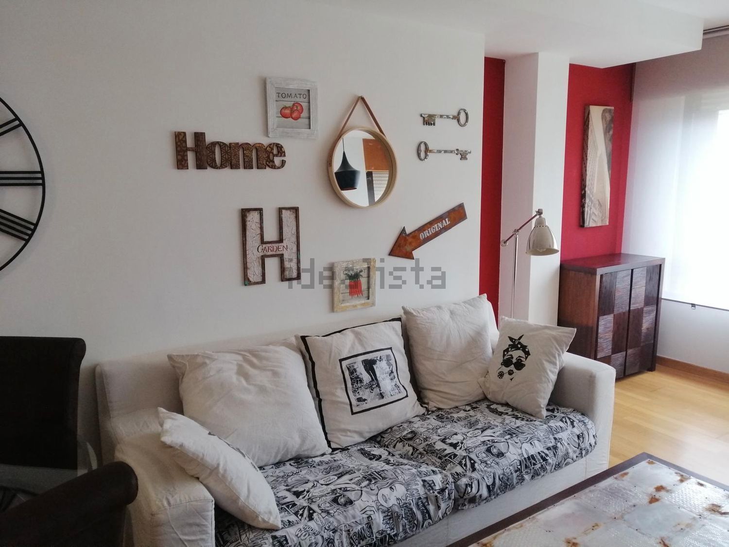 Sala d'estar de Pis de lloguer en Ourense Capital  amb Calefacció, Moblat i Forn