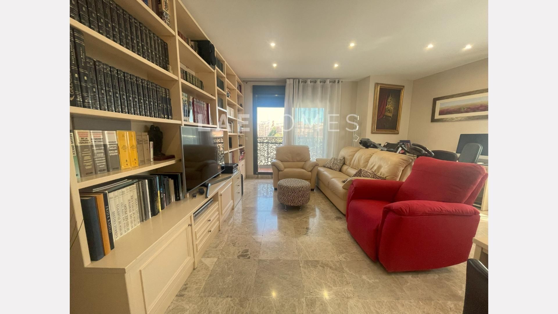 Sala d'estar de Pis en venda en Málaga Capital amb Aire condicionat, Calefacció i Jardí privat