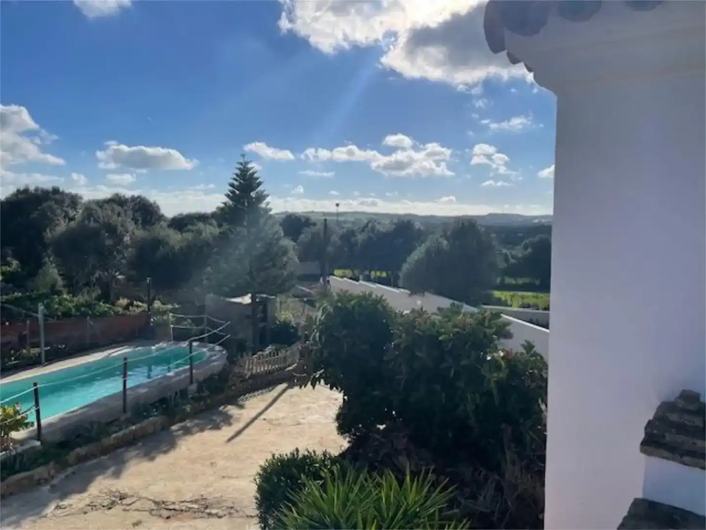 Vista exterior de Finca rústica en venda en Vejer de la Frontera amb Aire condicionat, Piscina i Balcó