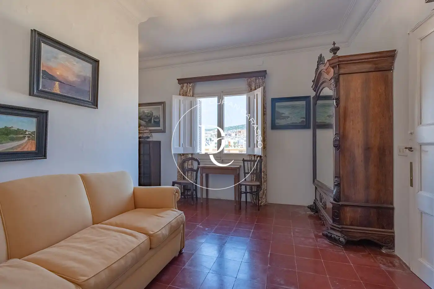 Sala de estar de Casa o chalet en venta en Sitges con Calefacción, Terraza y Balcón