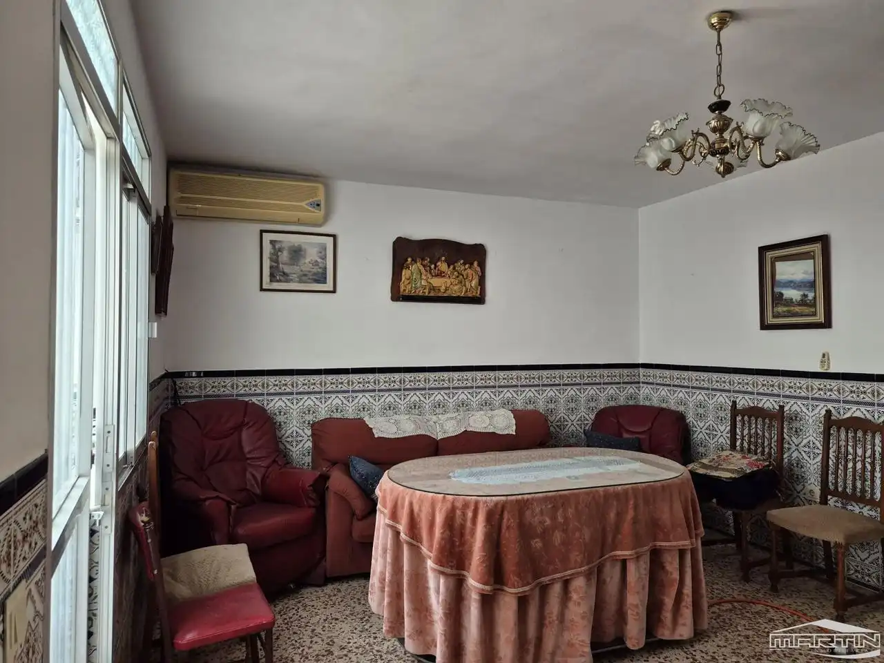 Sala d'estar de Casa o xalet en venda en Benamejí amb Aire condicionat, Terrassa i Traster