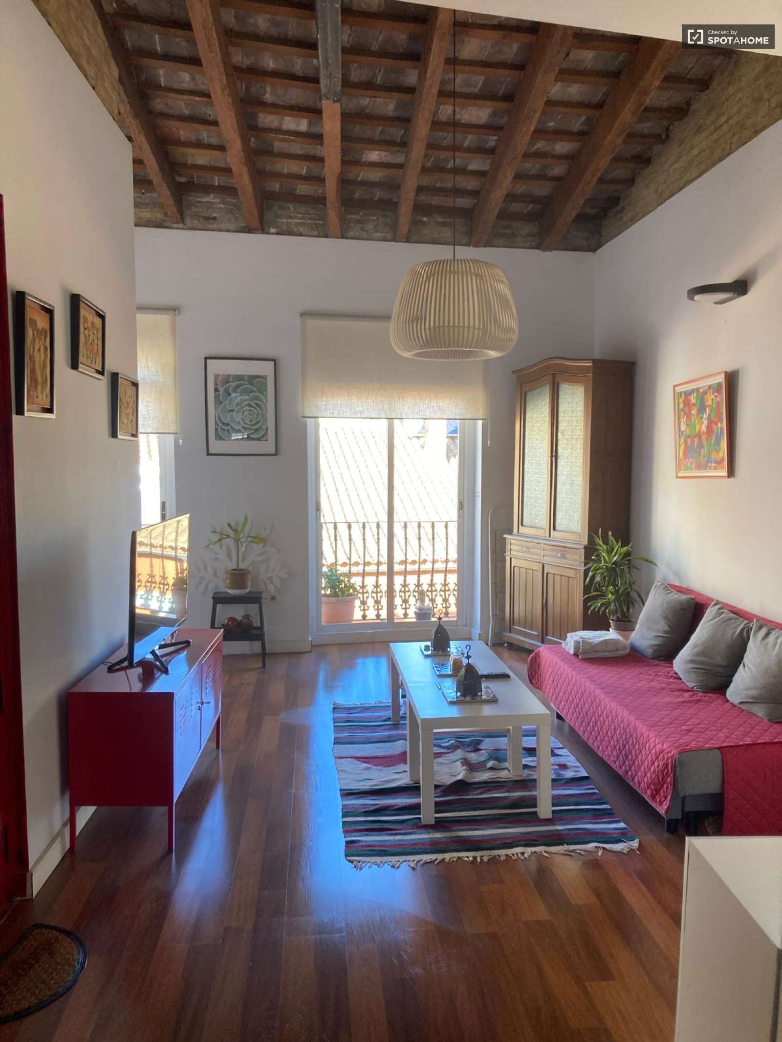 Living room of Apartment to share in  Valencia Capital  with Air Conditioner, Heating and Terrace