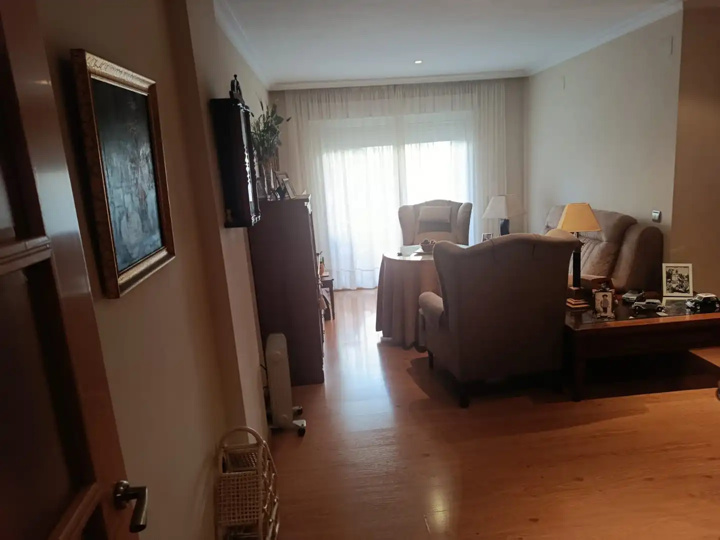 Living room of Flat for sale in Sevilla  with Air Conditioner, Parquet flooring and Terrace