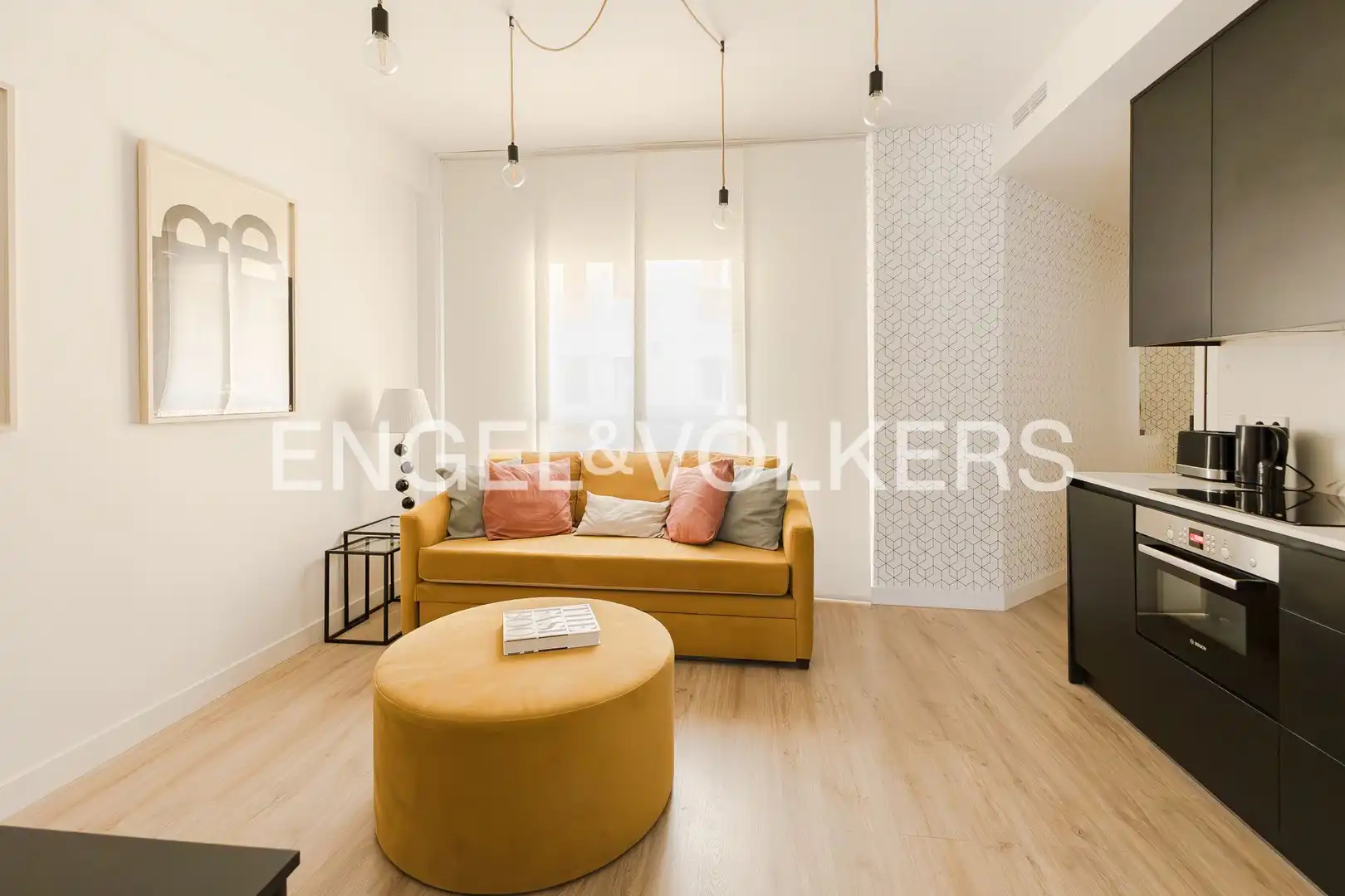 Sala de estar de Piso de alquiler en Madrid con Aire acondicionado, Calefacción y Amueblado