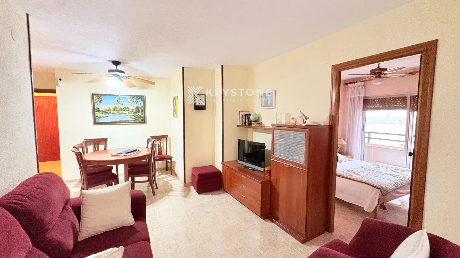Sala d'estar de Àtic de lloguer en Alicante / Alacant amb Aire condicionat, Calefacció i Terrassa