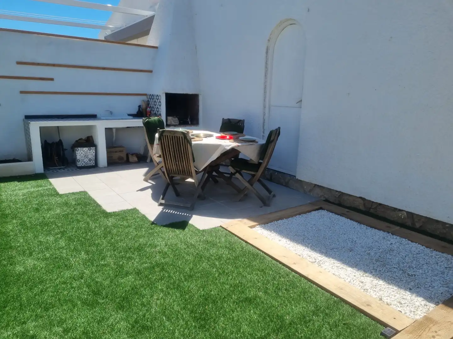 Terraza de Casa adosada en venta en Mont-roig del Camp con Aire acondicionado, Calefacción y Jardín privado