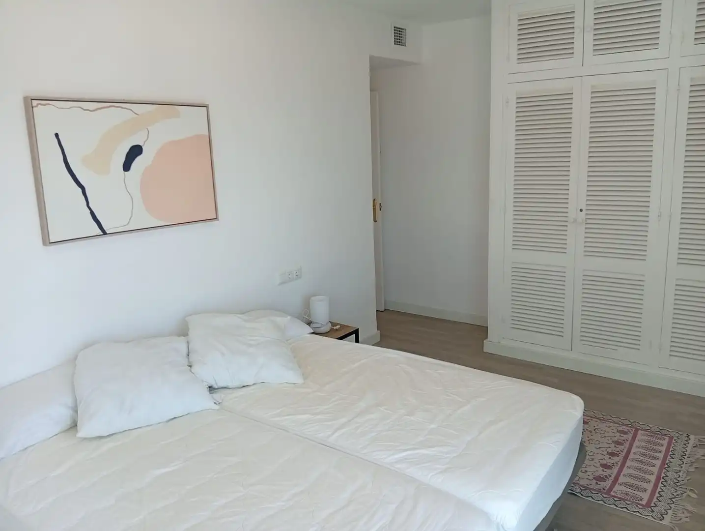 Bedroom of Flat for rent in Málaga  with Air Conditioner, Terrace and Furnished