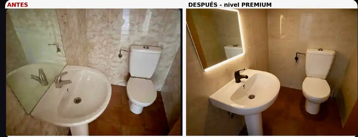 Bany de Local de lloguer en León Capital  amb Parquet i Alarma