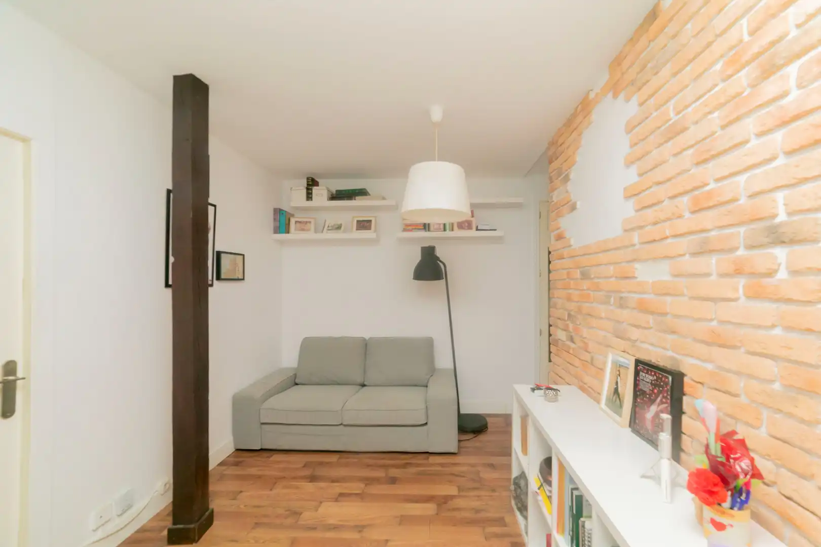 Sala de estar de Piso de alquiler en Madrid con Aire acondicionado, Calefacción y Amueblado