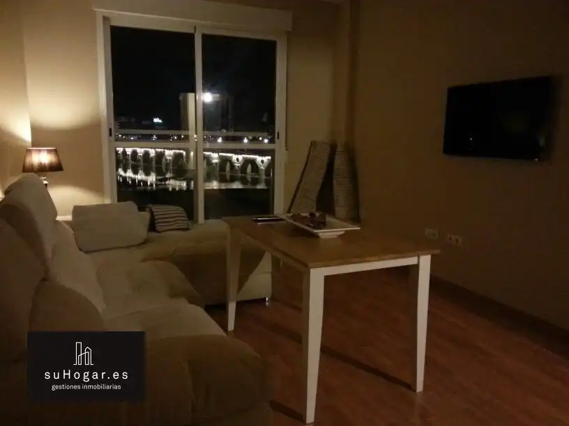 Wohnzimmer von Wohnung zur Miete in Badajoz mit Klimaanlage, Terrasse und Abstellraum
