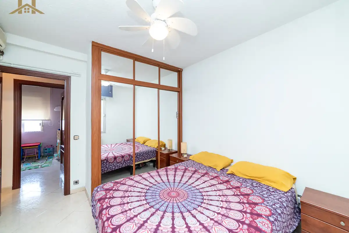 Bedroom of Flat for sale in Leganés  with Air Conditioner, Terrace and Furnished