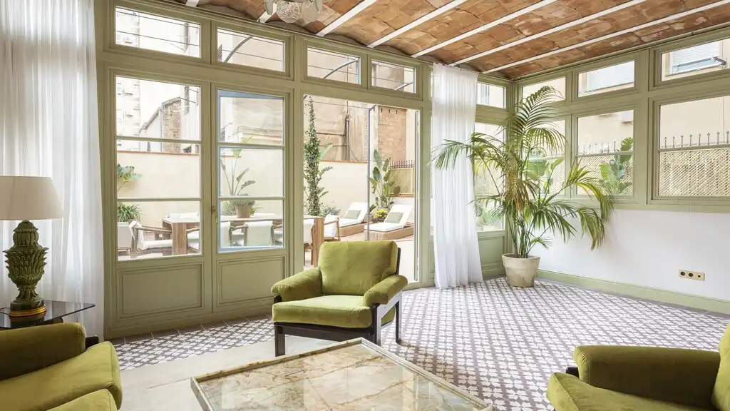 Terraza de Apartamento en venta en Barcelona con Aire acondicionado, Jardín privado y Parquet