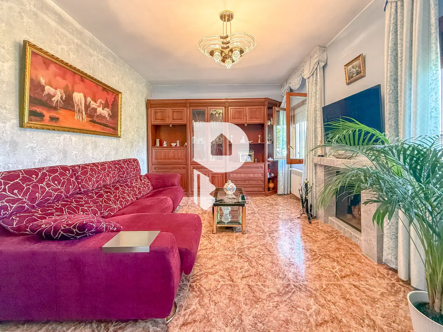 Sala de estar de Casa o chalet en venta en Vallirana con Calefacción, Jardín privado y Terraza