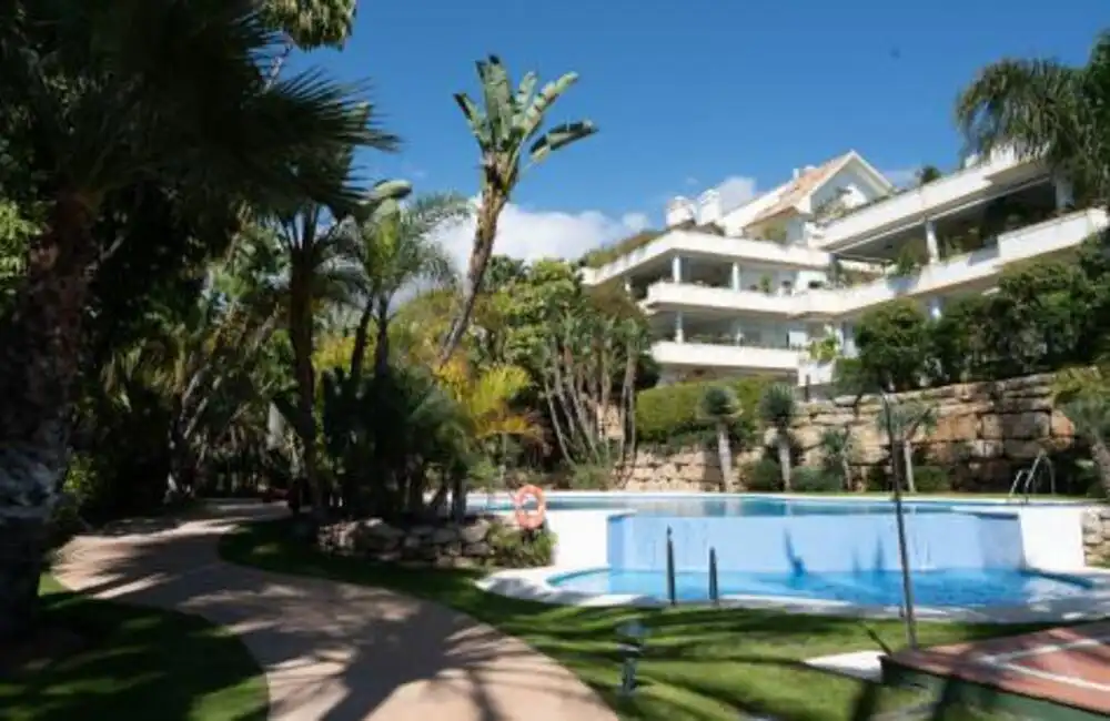 Exterior view of Ground floor for rent in Marbella  with Air Conditioner, Private garden and Terrace