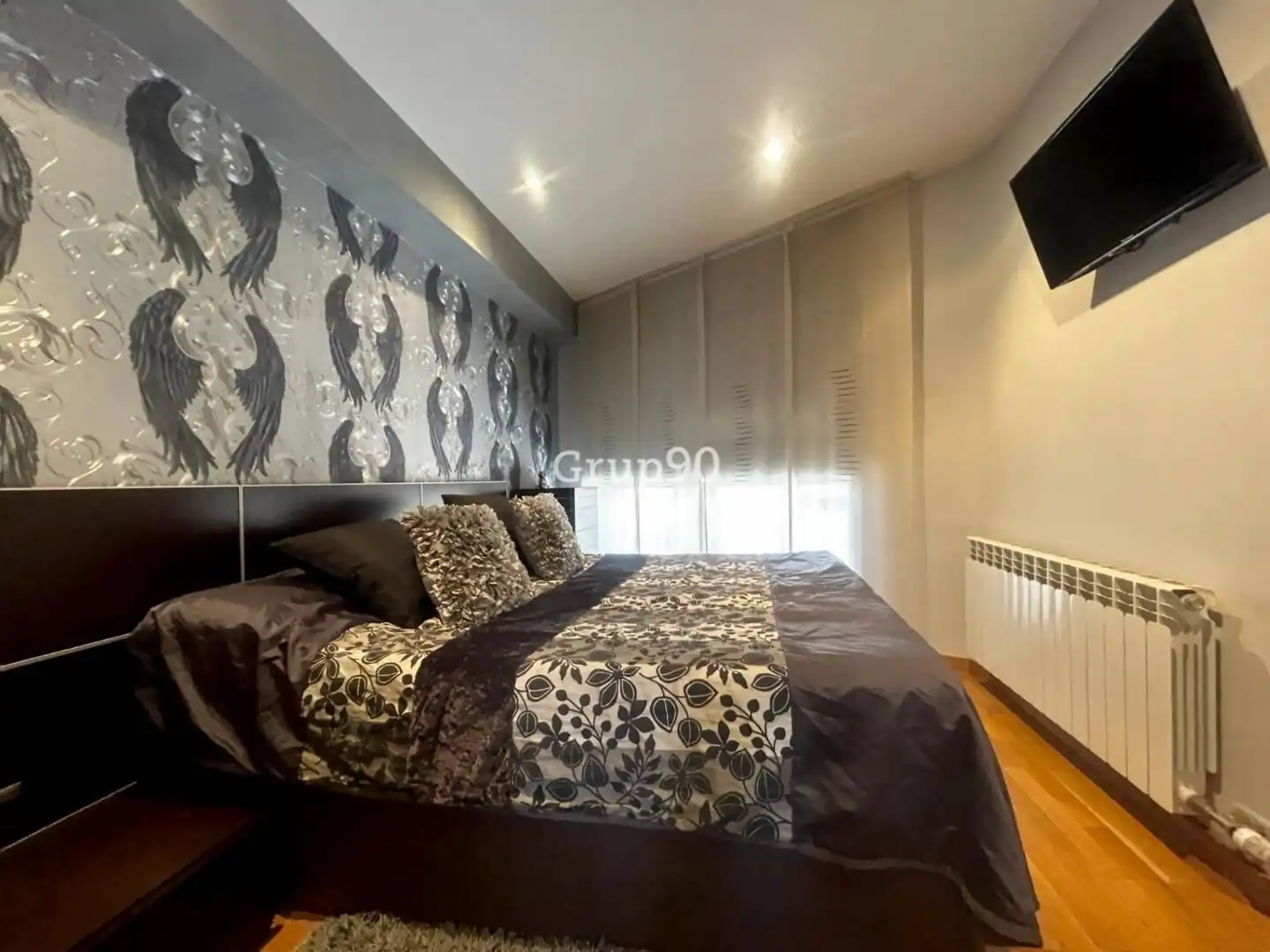 Bedroom of Flat for sale in Albatàrrec  with Air Conditioner, Heating and Parquet flooring