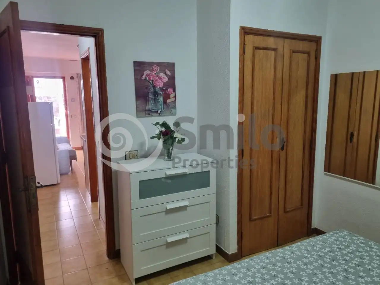 Schlafzimmer von Erdgeschoss zur Miete in Arona mit Möbliert und Gemeinschaftspool