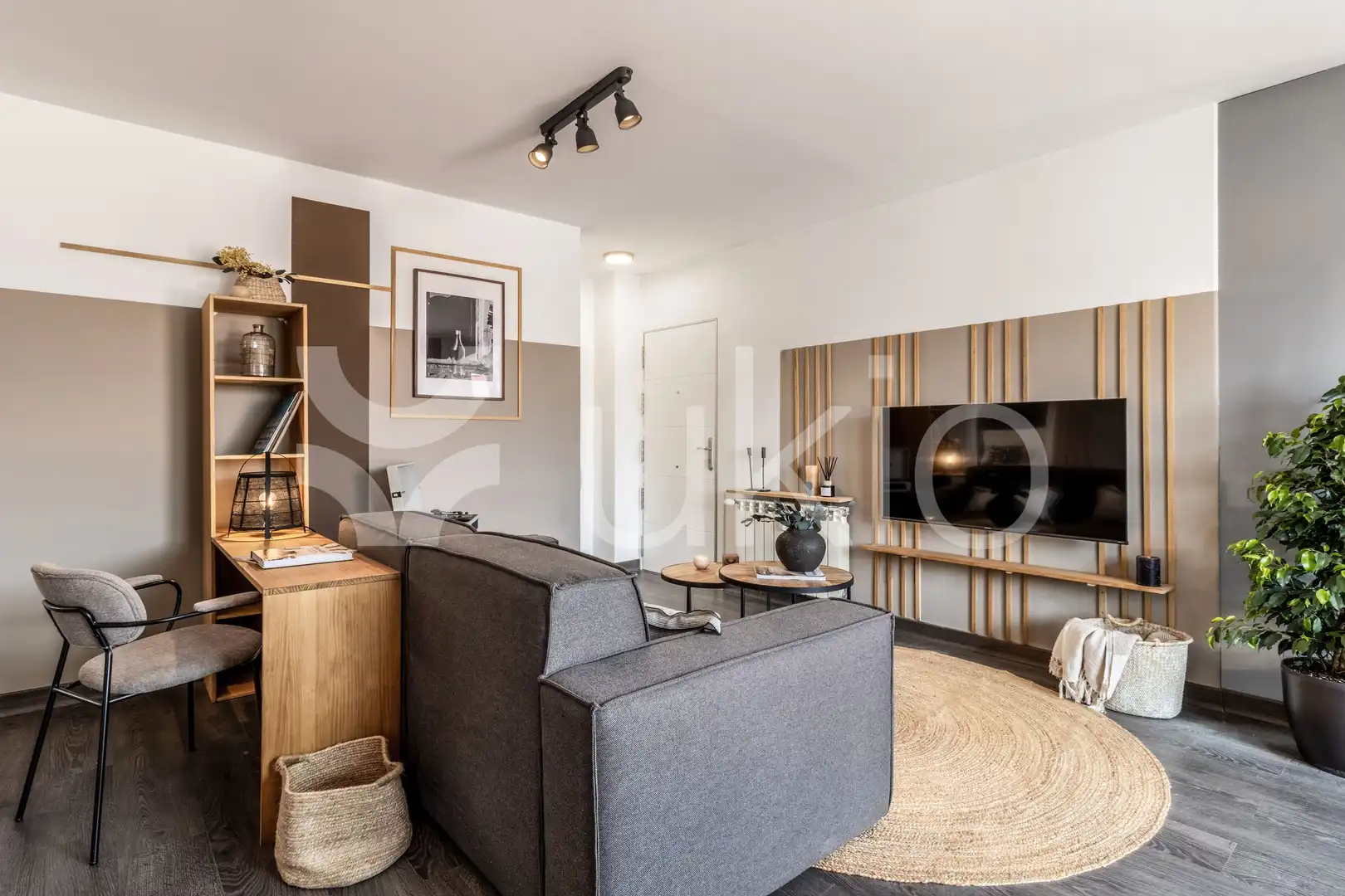 Sala d'estar de Apartament de lloguer en Madrid amb Aire condicionat, Calefacció i Terrassa