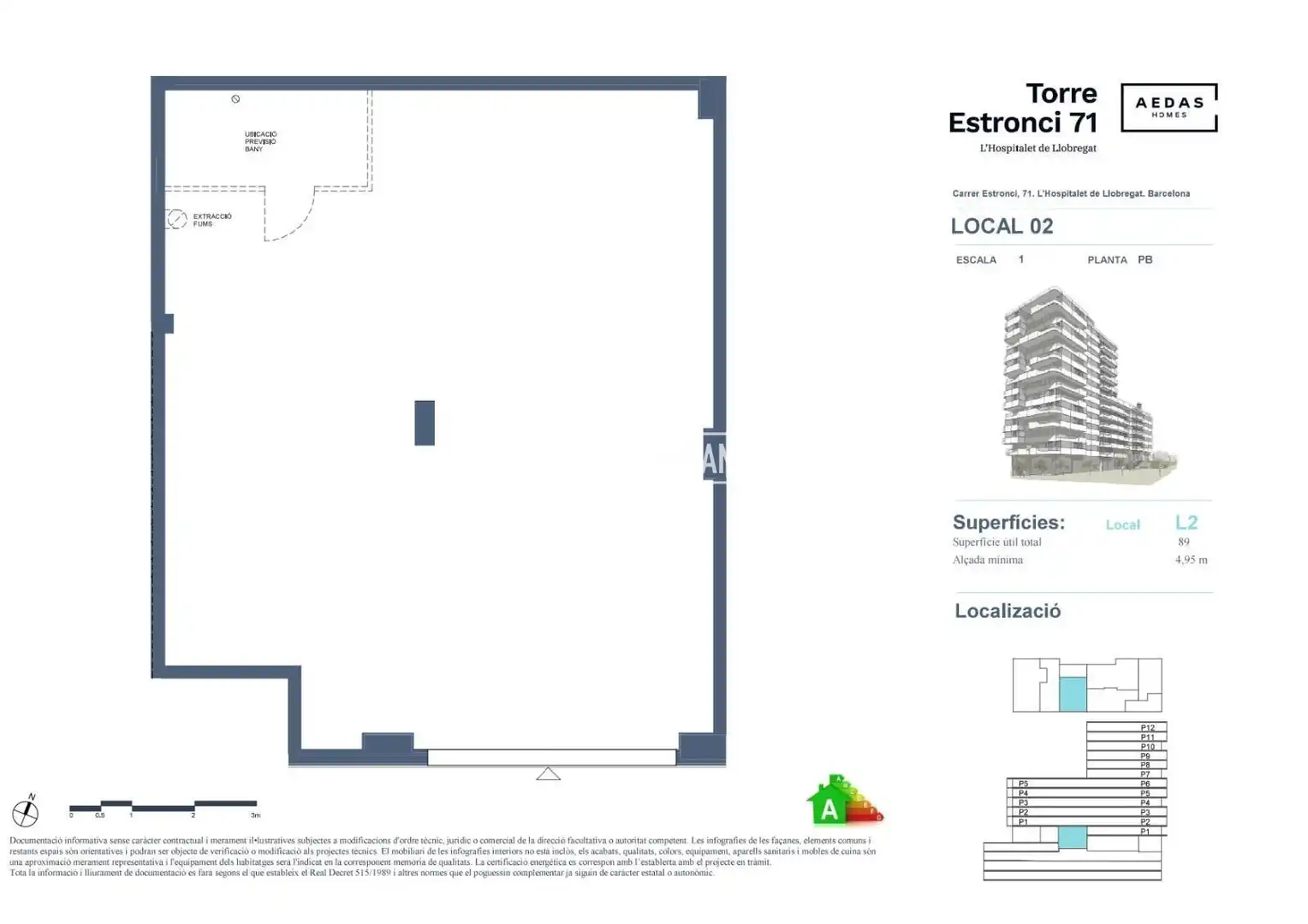 Habitación de Local en venta en L'Hospitalet de Llobregat