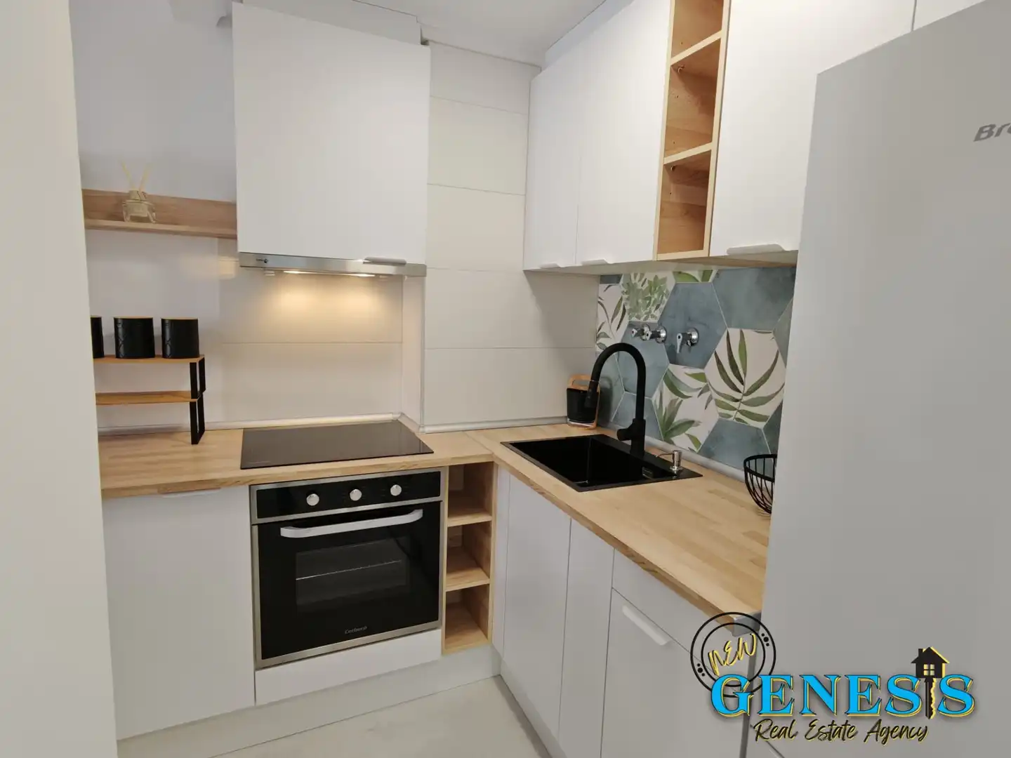 Cuina de Apartament en venda en Torrevieja amb Aire condicionat, Moblat i Rentadora