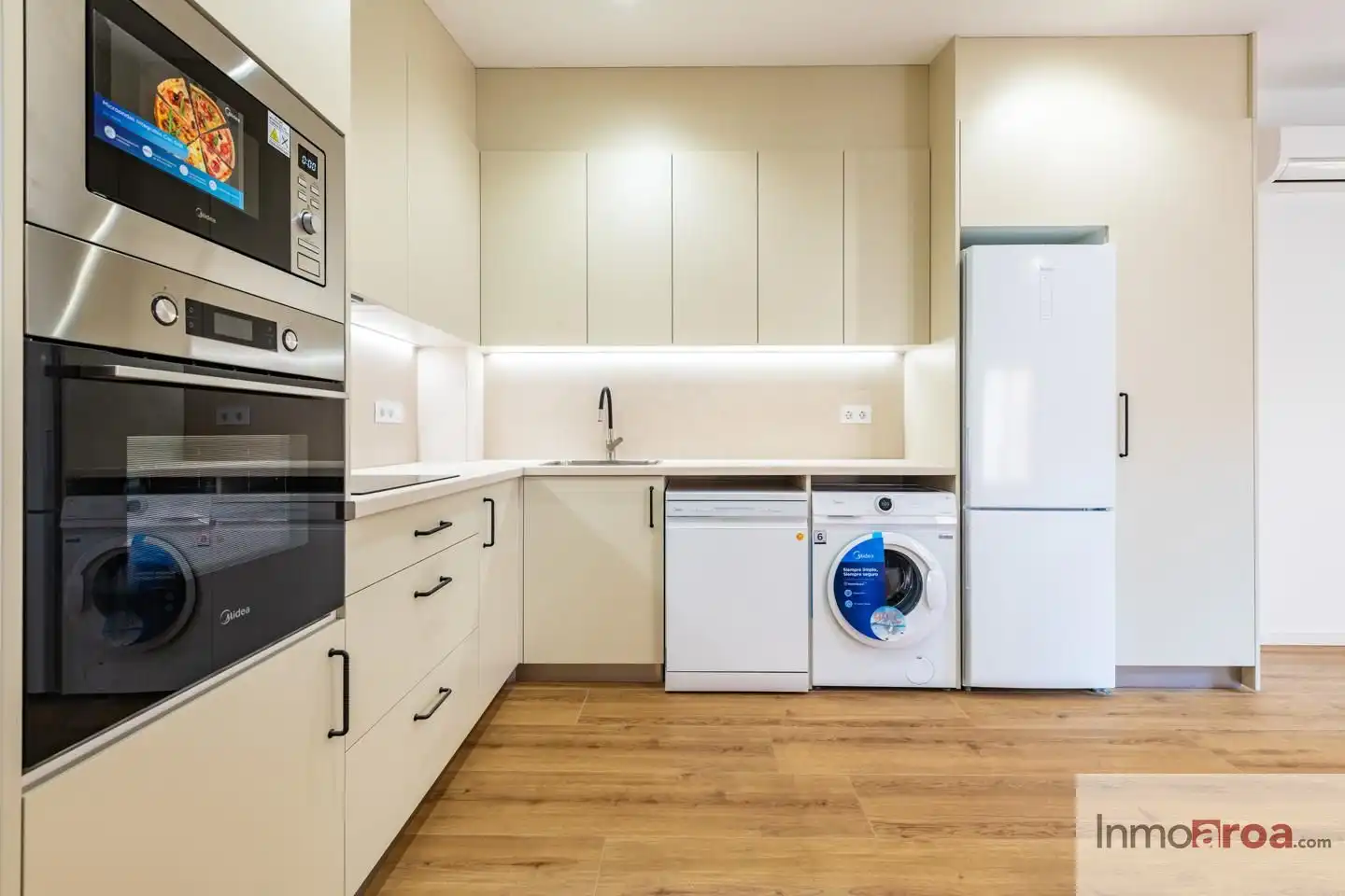 Küche von Wohnung zur Miete in Castellón de la Plana / Castelló de la Plana mit Klimaanlage und Heizung
