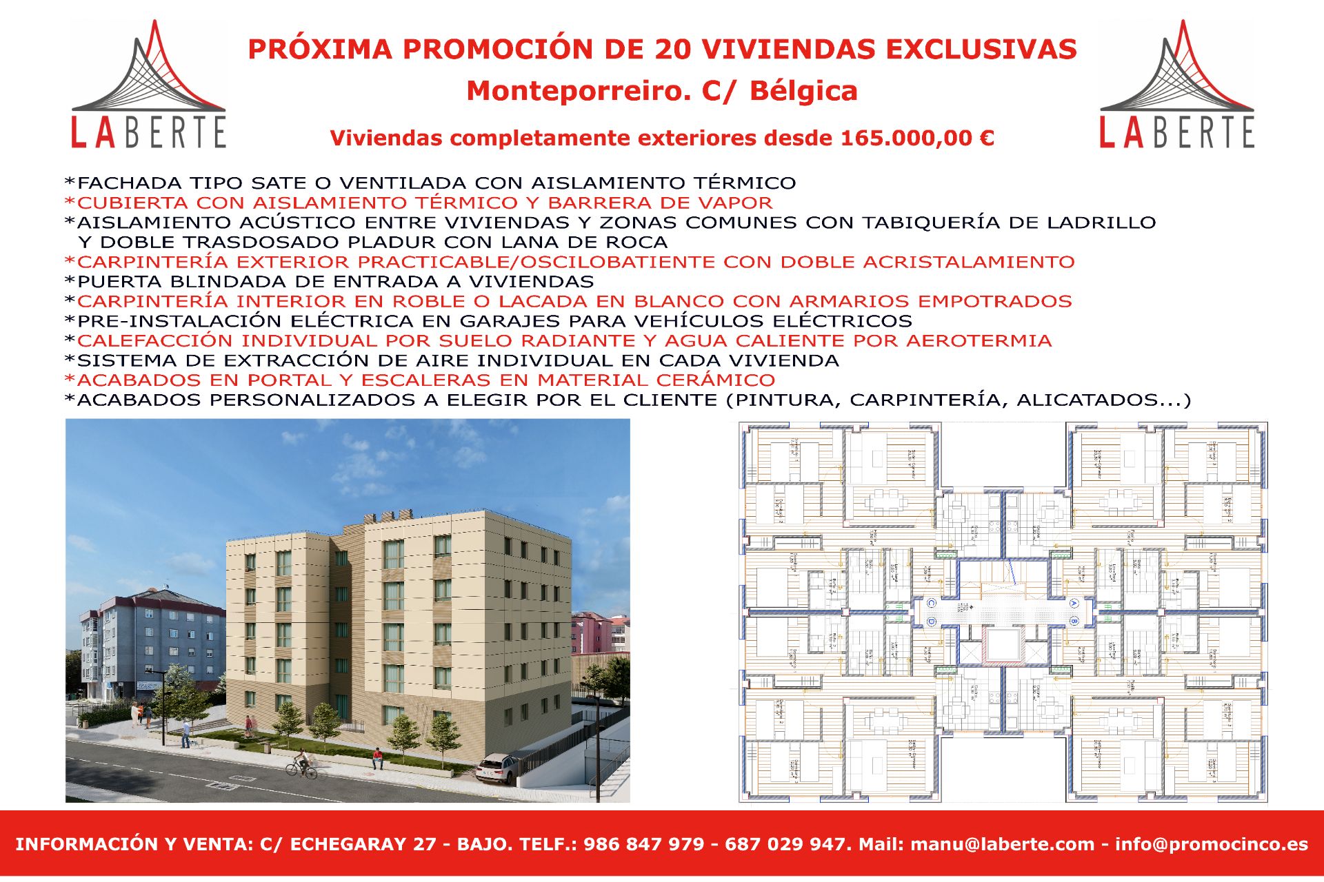 Exterior view of Flat for sale in Pontevedra Capital   with Heating, Parquet flooring and Storage room