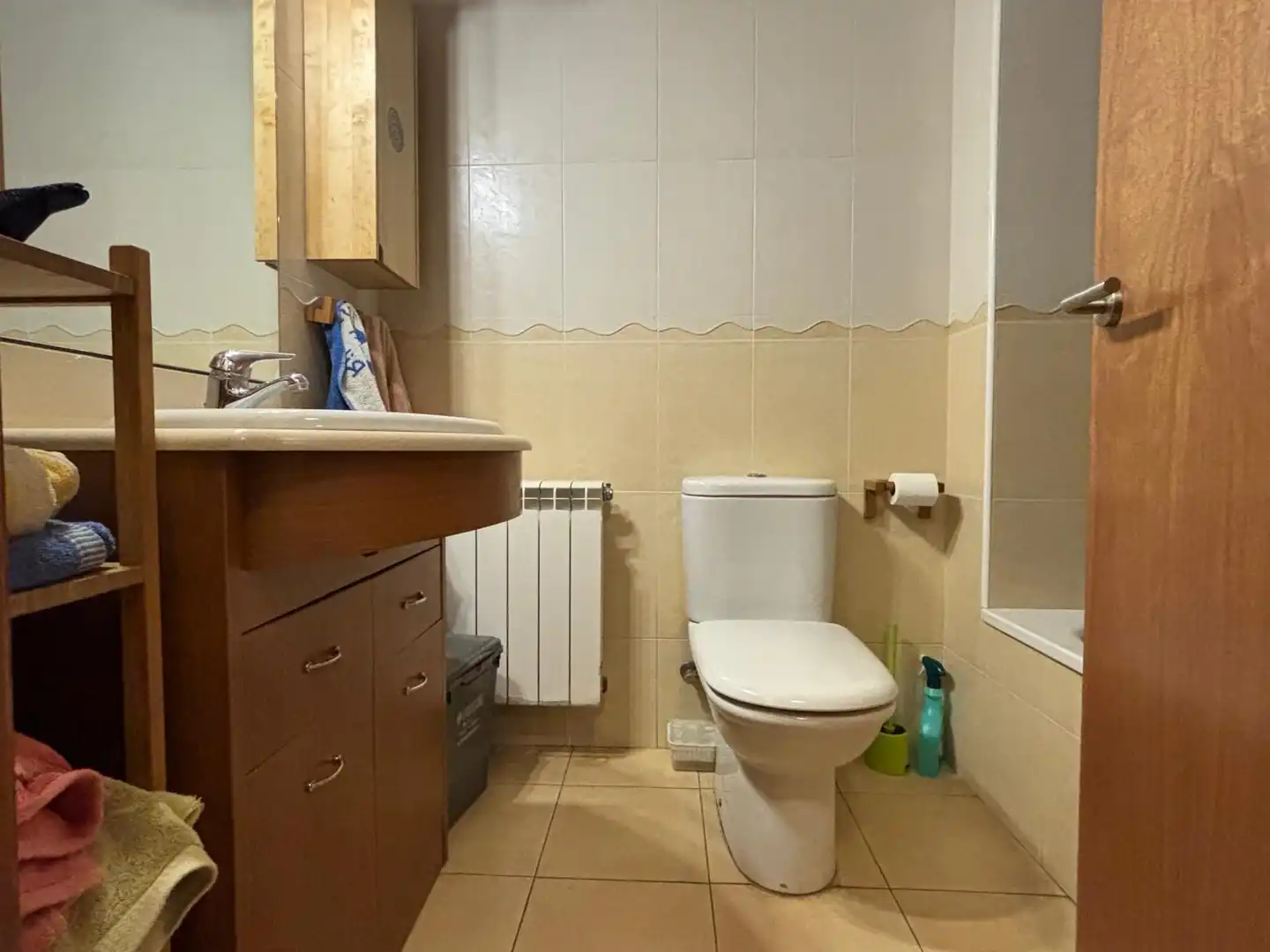 Baño de Piso de alquiler en Sant Joan de les Abadesses con Calefacción y Amueblado
