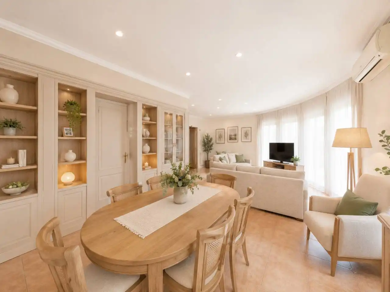Esszimmer von Haus oder Chalet zum Verkauf in Cerdanyola del Vallès mit Klimaanlage, Heizung und Privatgarten