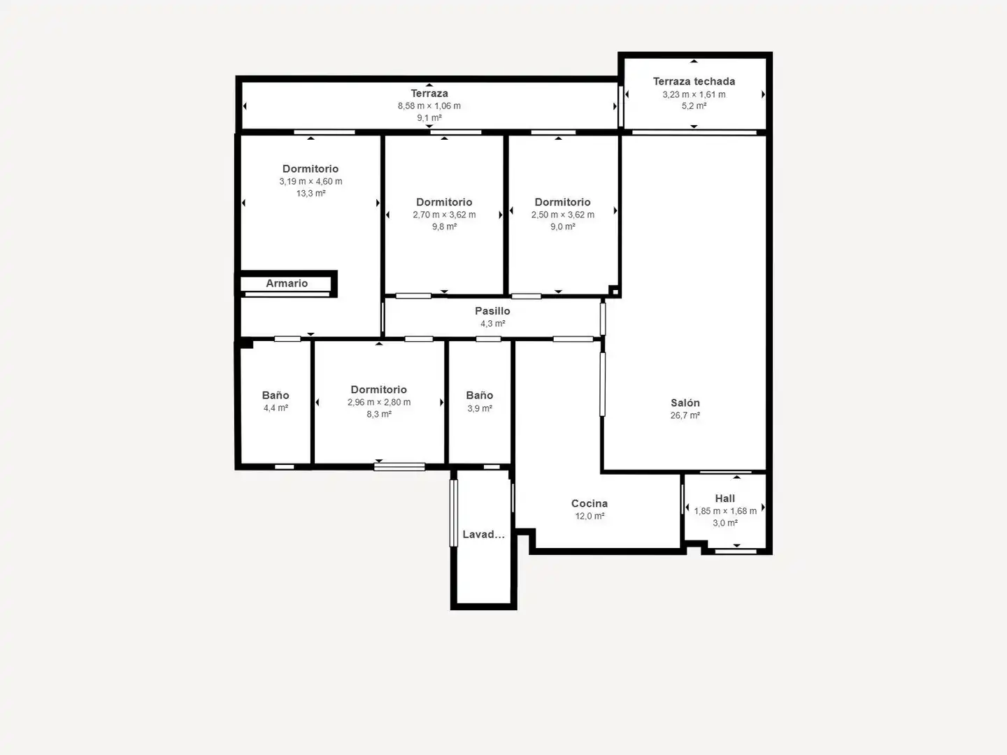 Piso en venta en Móstoles con Calefacción, Jardín privado y Terraza