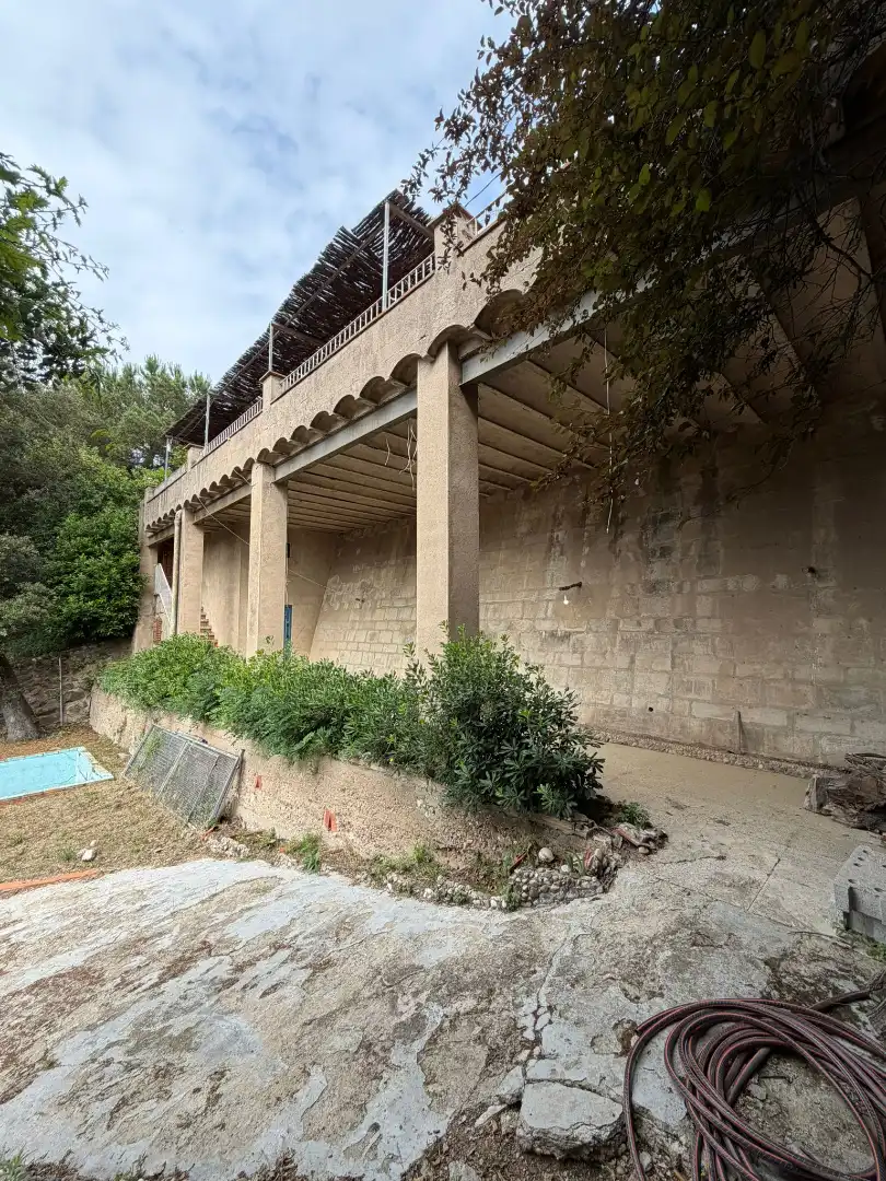 Vista exterior de Casa o chalet en venta en Barcelona con Jardín privado, Terraza y Piscina