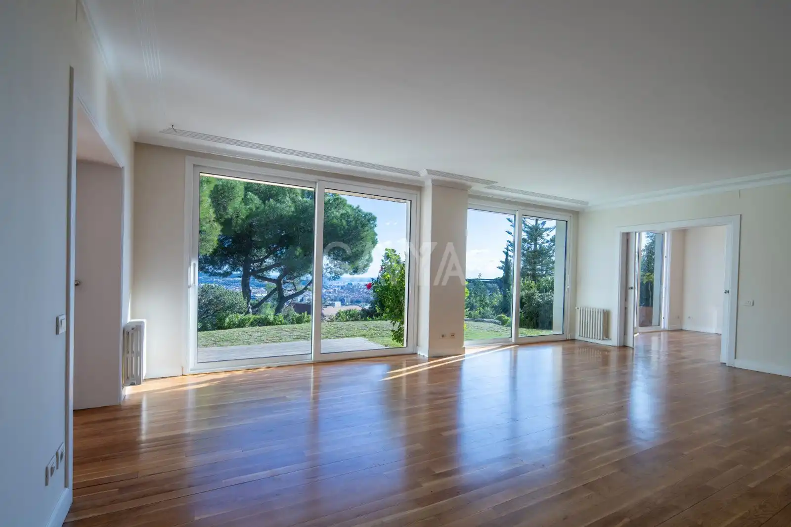 Sala de estar de Casa o chalet de alquiler en Barcelona con Aire acondicionado, Calefacción y Parquet