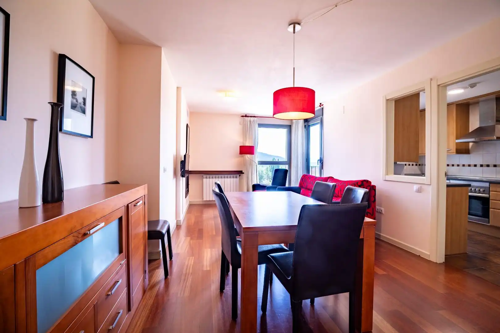 Esszimmer von Wohnung zum Verkauf in Sabiñánigo mit Heizung, Parkett und Terrasse